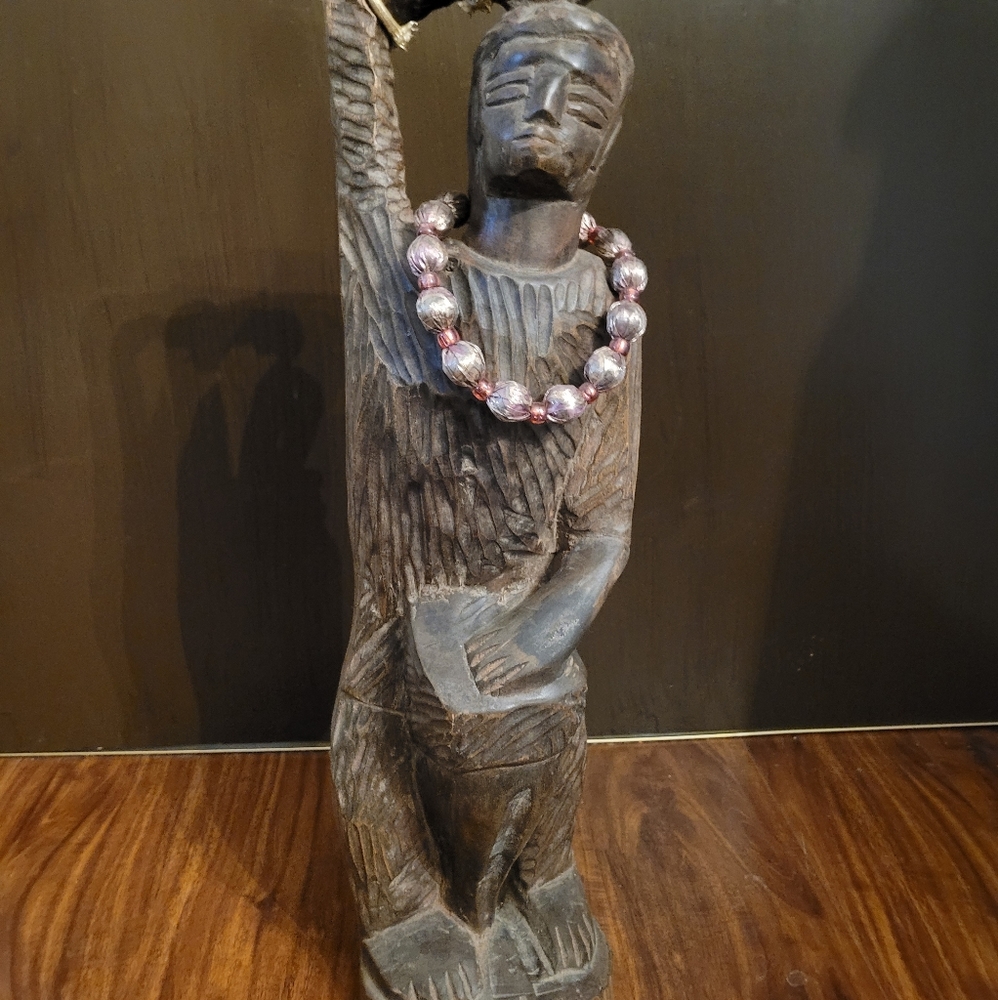 African Baule Figure From Côte d'Ivoire Tribal Hand Carved